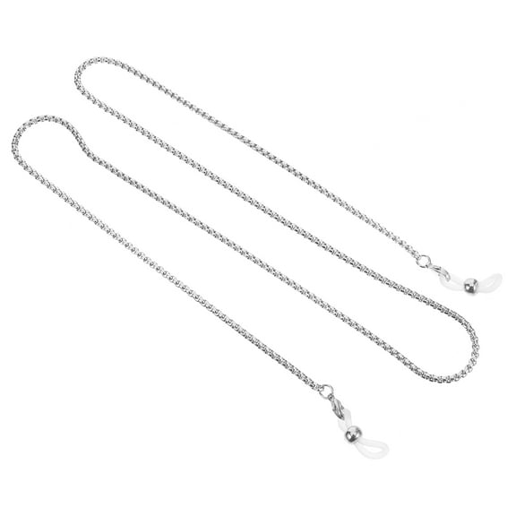 MUSEYA Long Glasses Chain Eyeglass Lanyard Stainless Steel 1Set Prevent Falling Off for Sports Outdoor Activities