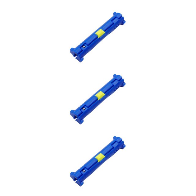 Maytalsory Rotary Wire Stripper And Cutter For Coaxial Cables Multi-function Wide Application Range Wire Stripper Pen Pen Cutter Blue 3Set