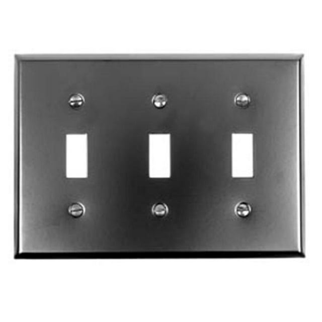 Acorn AW3BP 0313 3-Toggle Switch Plate