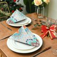 thumbnail image 3 of Coolnut Retro and Elegant Bohemia Cloth Napkins Set of 1, Durable Printed Washable Table Napkins for Valentines, Weddings, Dinners Parties Home Decor, 20 x 20 Inch Washcloth Gift, 3 of 7
