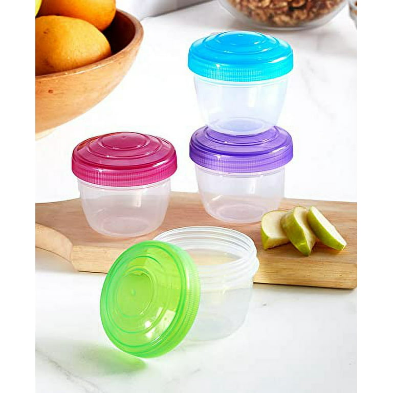 Baby Products Online - Snack storage container with twist lock Bjliio 4  parts, portable and stackable travel container without absorption for nuts  and fruits Protein powder formula, durable snack containers - Kideno