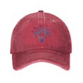 thumbnail image 1 of ZICANCN Casquette de Baseball Réglable Femmes, Chapeaux Tree Earth Environment pour Hommes Adulte Lavé Coton Denim Baseball Caps Mode, Rouge, 1 of 6
