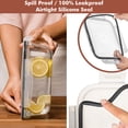thumbnail image 3 of Razab 2700ML / 91oz / 11.5 Cups Large Glass Food Storage Containers with Lids - Glass Meal Prep Containers for Roasting & Storing Leftover, 3 of 9
