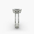 thumbnail image 3 of First Jewelry 14K White Gold Plated Solitaire Engagement Ring for Women’s - Marquise Cut 1.6 Ct Moissanite Anniversary Ring for Wife - Wedding Ring for Women’s - Half Bezel Bridal Moissanite Ring, 3 of 4
