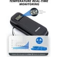 thumbnail image 6 of YOUSHARES Insulin Cooler Travel Case with Temperature Display - Refrigerated Medicine Cooling Bag with 2 TSA Approved Ice Pack, Medication Pen Diabetic Supplies Organizer for Trip and Daily(Black), 6 of 8