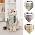 thumbnail image 3 of Collier pour Chat Mignon, Nouveau Partenaire pour Animal de Compagnie, Style Gentleman, Collier pour Chat avec Nœud, Ensemble de Collier avec Foulard Triangle, 3 of 3
