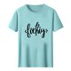 thumbnail image 5 of Camiseta de Manga Corta Impresa de Estilo Masculino, Tops Cortos para las Mujeres Pullover Casual Primavera Verano Uso Diario, 5 of 5