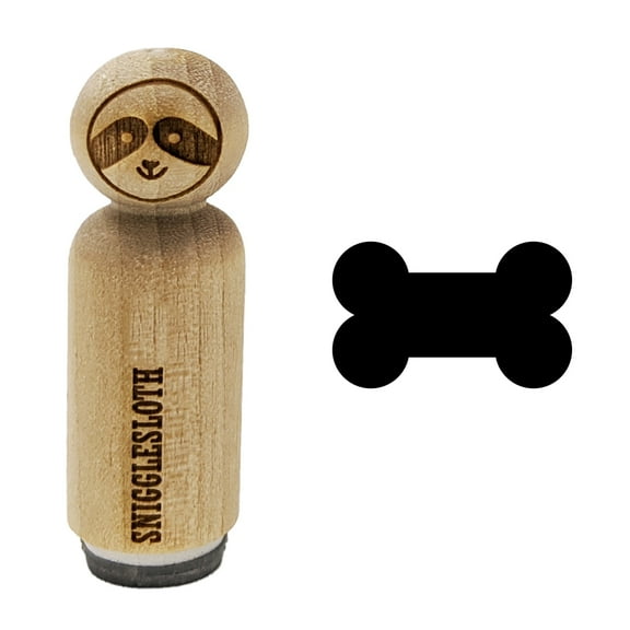 Dog Bone Rubber Stamp for Scrapbooking Crafting Stamping - Mini 1/2 Inch