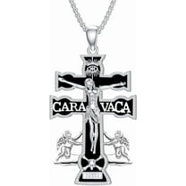 JUSORA Cross Necklace 925 Sterling Silver Crucifix Pendant Religious Jewelry Gifts for Women Men