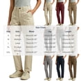 thumbnail image 3 of Xaqiouau Women's Straight Leg Cargo Pants High Rise Utility Trousers with Multi Pockets Casual Work Pants, 3 of 8