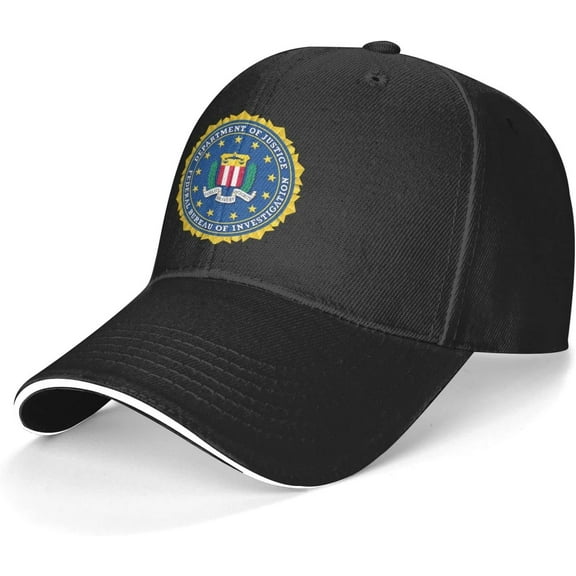 Federal Bureau of Investigation (FBI) Sandwich Cap Unisex Classic Baseball Capunisex Adjustable Casquette Dad Hat Natural