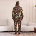 thumbnail image 6 of GYRATEDREAM Matching Family Pajamas Set for Halloween Pumpkin Holiday Costumes Long Sleeve Hooded Jumpsuit for Women/Men/Kids Family Matching Pajamas Onesies for L(Dad) Orange, 6 of 8