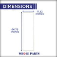 thumbnail image 5 of Whole Parts Refrigerator Freezer Door Seal Gasket (48" SxS, White) Part# PB070295 - Replacement & Compatible with Some Viking Refrigerators, 5 of 7