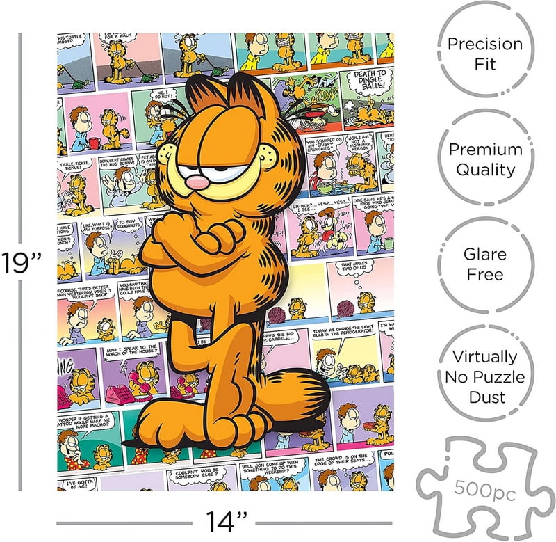 AQUARIUS Garfield Cartoon 1000 Piece Jigsaw Puzzle Aquarius 20" × 27" 