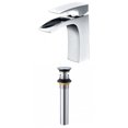 thumbnail image 1 of American Imaginations AI-33682 1 Hole CUPC Approved Lead Free Brass Faucet Set In Chrome Color - Overflow Drain Incl., 1 of 1