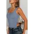 thumbnail image 2 of Womens Going Out Crop Tops Backless Tank Tops Summer Y2k Teen Basics Cute Clothes Light Blue M, 2 of 5