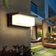 thumbnail image 5 of Lámpara de pared LED para exteriores de 18 W, luz blanca fría de 6000 K, IP65, iluminación decorativa moderna de aluminio resistente al agua, 5 of 5