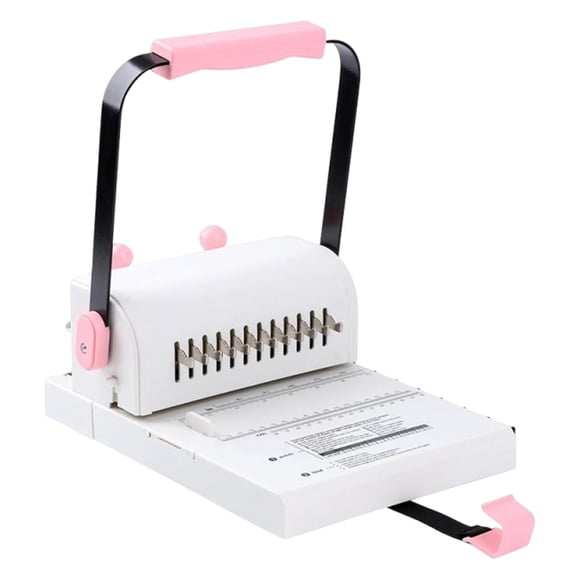 Terraxo Binding Machine Electric Coil Inserter Portable Notebook User Friendly 12 Holes School Manual Accessories Book Binder Machine