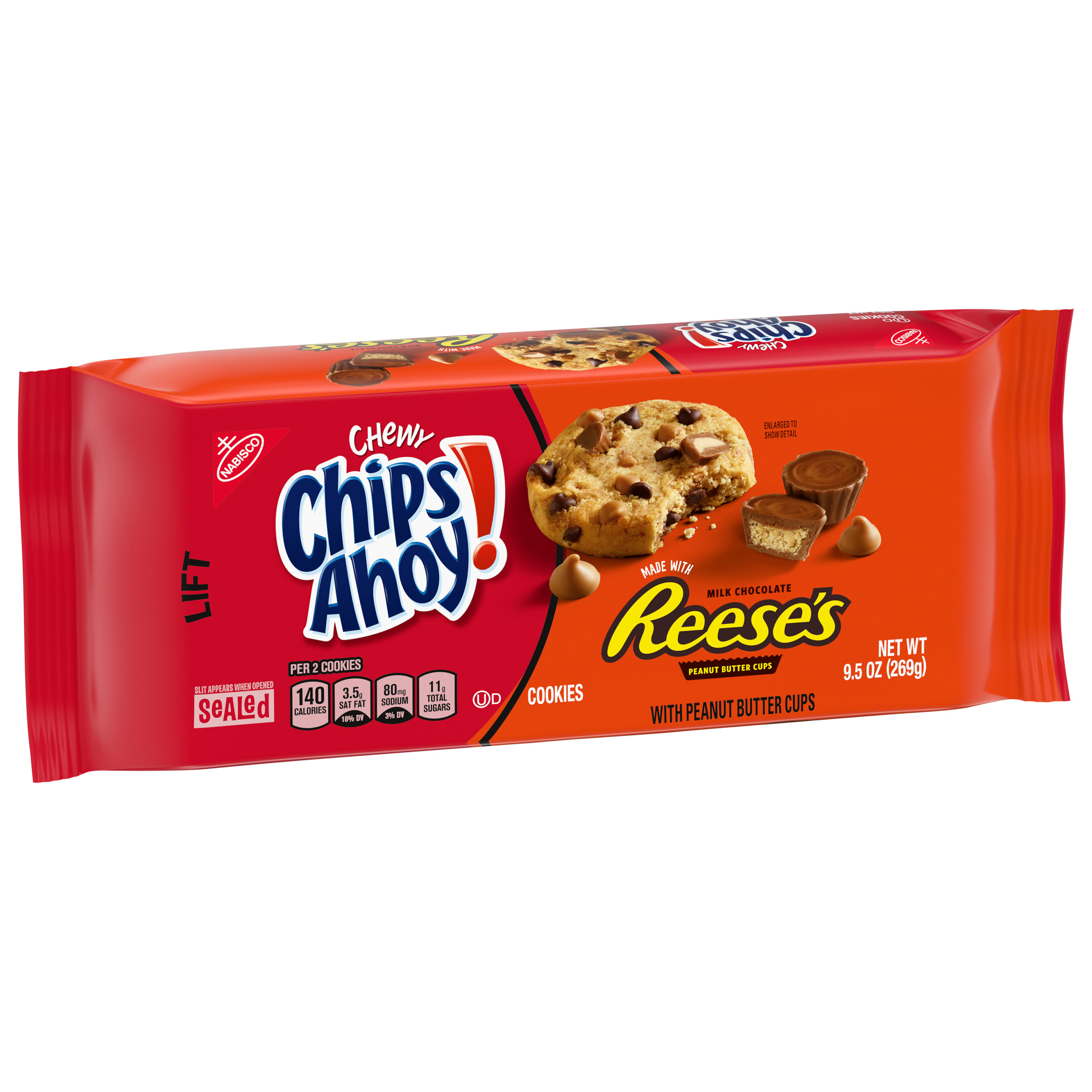 Chips Ahoy! Chewy Chocolate Chip Cookies With Reese'S Peanut Butter Cups, 9.5 Oz - image 2 of 10