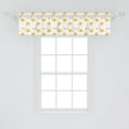 thumbnail image 2 of Ambesonne Yellow Flower Window Valance, Autumn Florets, 54" X 12", Mustard Pale Grey, 2 of 3