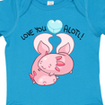 thumbnail image 4 of Inktastic Love You Alotl Cute Axolotl Valentines Boys or Girls Baby Bodysuit, 4 of 5