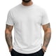 thumbnail image 5 of Tops para hombre, blusas y camisas de cuello redondo y manga corta para hombre, camisetas deportivas de secado rápido de color liso, de moda, de manga corta, ajustadas, informales., 5 of 5
