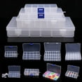 thumbnail image 5 of 10/15/24/36 Grids Plastic Organizer Box Storage Container Jewelry Box With Adjustable Dividers For Beads Arts DIY Crafts Storage 10 Compartment, 5 of 5