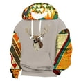 thumbnail image 1 of Sudadera con capucha para hombre, estilo informal, con cordón, estampado de letras teñidas, blusa de poliéster para hombre, 1 of 2