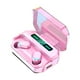 thumbnail image 1 of Earbud 5.0 Pantalla LED compatible con Bluetooth 10M Control táctil Tapa de silicona Teléfono inteligente Auriculares auriculares con caja de carga Rosa Vogacara EL022405-04B, 1 of 7