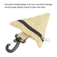 thumbnail image 4 of Uxcell Coin Purse Outdoor Triangle Wrist Bag Small Changes Wallet Case, Khaki, 4 of 5