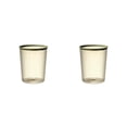 thumbnail image 1 of Matsuzay Bote de basura transparente sin tapa Cubo de basura en forma de rayas Cubo de basura de plástico cilíndrico Contenedor de baño de Type2 NO2, 1 of 6