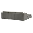 thumbnail image 5 of CHITA Oversized Modular Sectional Sofa Set with Storage Ottoman,Extra Large L/U Shaped Sofa Couch with Reversible Chaise,5 Seat Modern Modular Sofa for Living Room,Fossil Gray,112 inch Width, 5 of 8