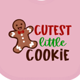 thumbnail image 4 of Inktastic Cutest Little Cookie Cute Christmas Gingerbread Man Boys or Girls Baby Bib, 4 of 4