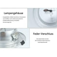 thumbnail image 3 of Foco empotrable LED, ultraplano, 220 V-240 V, 9 W, juego de 6, focos de techo IP44, luz cálida, para salón, baño, profundidad de instalación 28 mm, 3 of 5