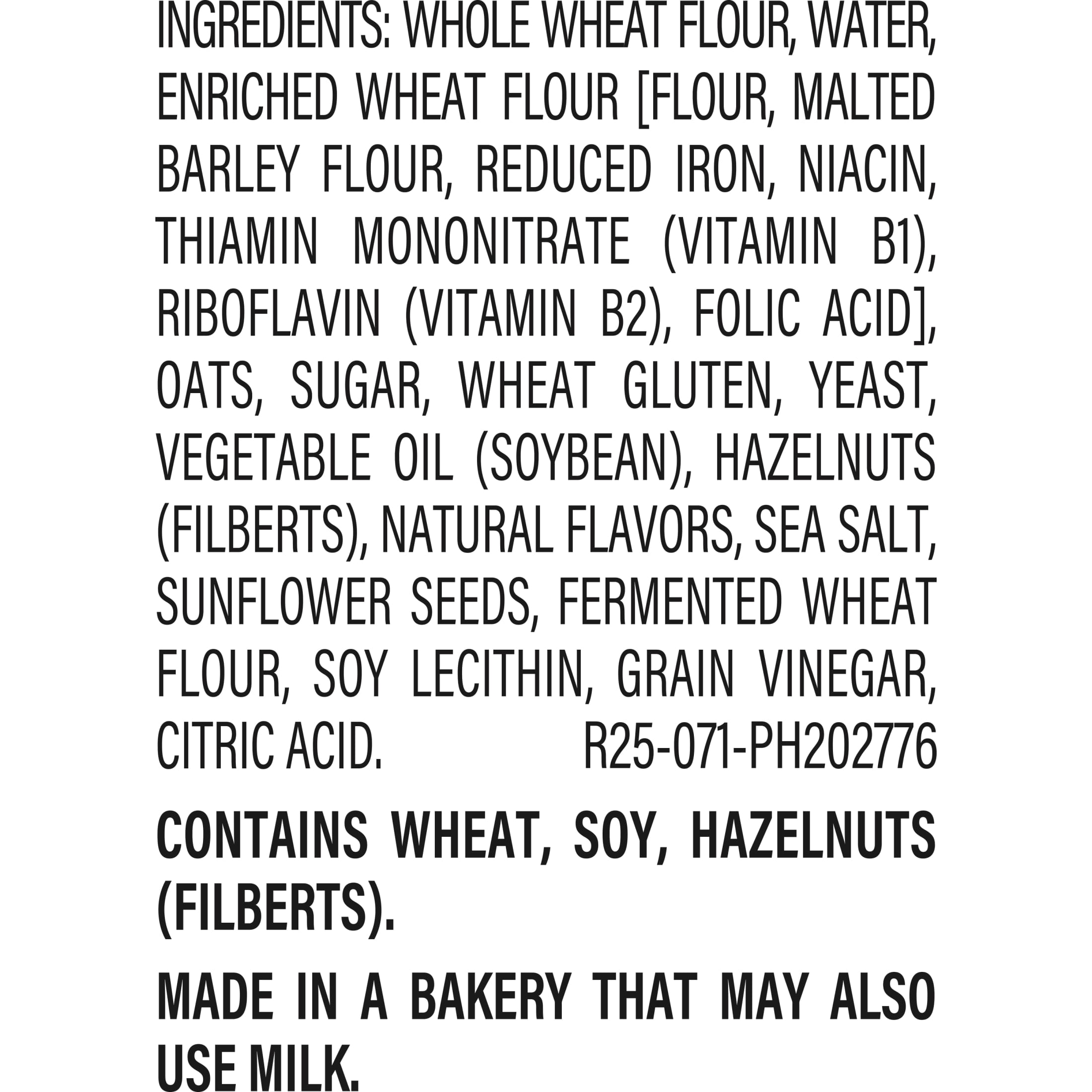Arnold Whole Grains Oatnut Bread, 24 oz, Pre-sliced Multigrain Bread, Bag