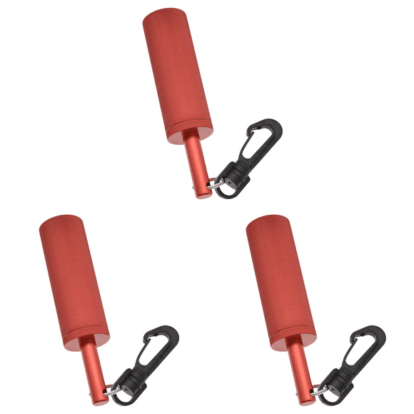 Peggybuy Scuba Rattle Stick with 360 Rotating Quick Hook Signal Bell for Diving (Red)