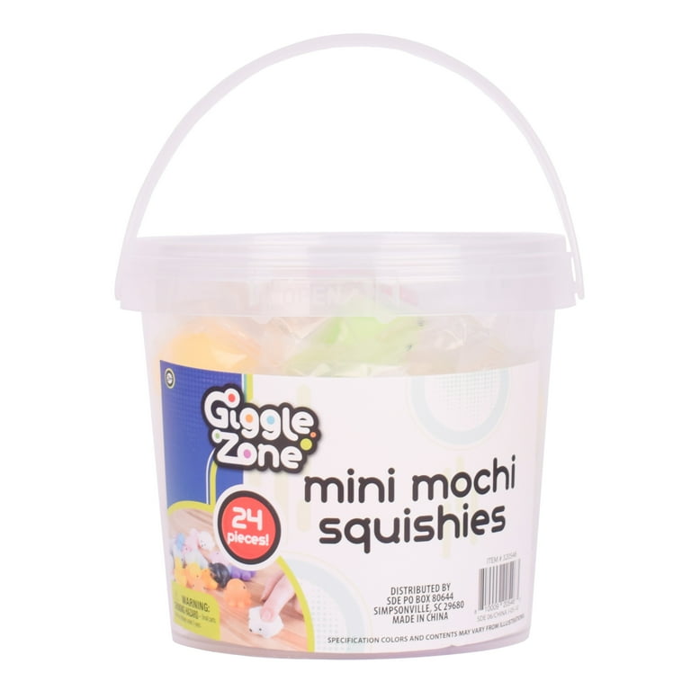 Giggle Zone Mini Mochi Silicone Squishies, 24 Piece Multicolor Fidget Toys & Storage Container, Novelty Toy Giggle Zone Mini Mochi Silicone Squishies, 24 Piece Multicolor Fidget Toys & Storage Container, Novelty Toy
