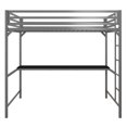 thumbnail image 2 of Miles Metal Full Loft Bed with Desk, 2 of 9