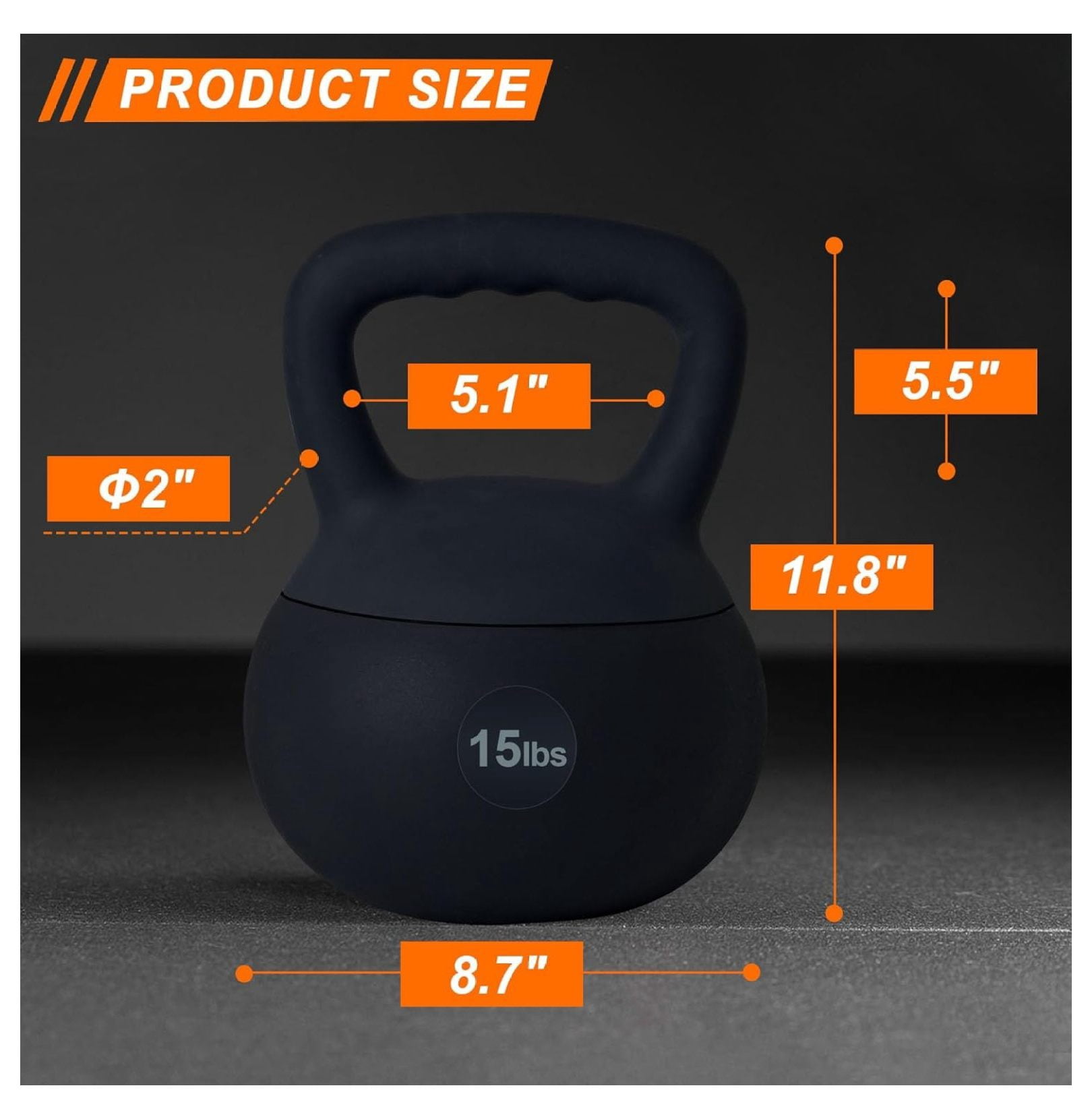 Soft Kettlebells with Iron Sand Fill, Wide-Grip Handle, Shock-Proof Design - Ideal for Strength Training - Fitness Kettlebells for Home Gym, Men, Women, Children