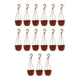 thumbnail image 3 of CarpNettore 15 Pieces Hanging Planters Plant Containers with Hook Flower Pots Plant Pots for 13cmx7.5cm, 3 of 9