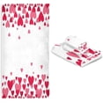 thumbnail image 6 of Coolnut 3 PCS Towel Valentine's Day Mother's Day Red Hearte Love Cotton Bath Towel Set (1 Bath Towel, 1 Hand Towel, 1 Washcloth) for Bathroom, Super Soft and Quick Dry Towels, 6 of 6