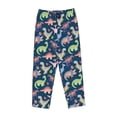 thumbnail image 4 of Naloa Dinosaur Print Women’s Ultra-Soft Comfy Pajama Lounge Pants with Pockets & Drawstring, 4 of 8