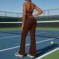 thumbnail image 6 of Cutuoiiu Womens Lace V-neck Halter Jumpsuit Backless Flared Pants Yoga Bodysuit for Workout Gifts, 6 of 6