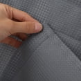 thumbnail image 4 of Studyset 25CM Waffle Textured Curtain Valance Weave Tailored Valance with Water Resistant Fabric Pure Color Rod Pocket (Grey), 4 of 7