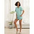 thumbnail image 4 of MINTREUS Womens Waffle Knit Pajama Sets Short Sleeve Tops and Shorts Two Piece Lounge Sets Soft Sleepwear with Pocket, 4 of 5