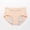 Beige, variant on Women's Mid Waist Leakproof Underwear with Front and Back Protection Featuring Soft Cotton Fabric Gray XXXL