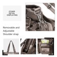 thumbnail image 3 of KL928 Women's Leather Handbags Large Crossbody Tote Purses for Travel Work (Silver Gray), 3 of 7