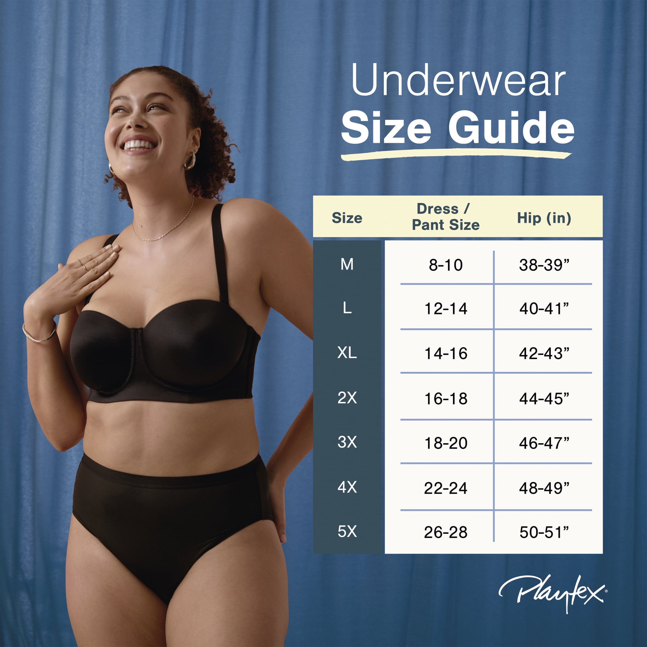 Playtex Women's Cotton Stretch Light Smoothing Underwear Brief, 3-Pack