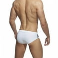 thumbnail image 6 of kamemir Mens Swim Trunks Mens Swimsuit Men's Sexy Low Rise Mesh Thong Swim Briefs Drawstring Bikini Sport Swimsuit White,L, 6 of 6