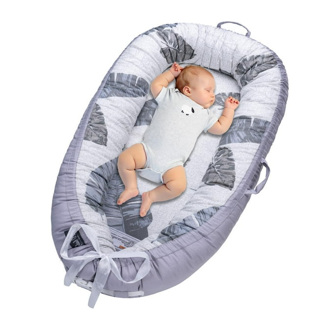 Tumbona para bebés de 0 a 24 meses, 100% algodón, transpirable, de 0 a 24 meses